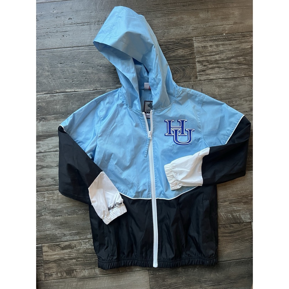 Mitchell Ness Hampton University Football Youth Windbreaker Kids Size 8 Small